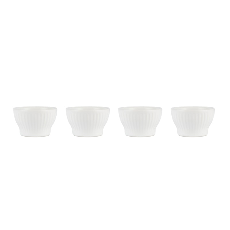 Groovy Egg Cups 4-pack, White