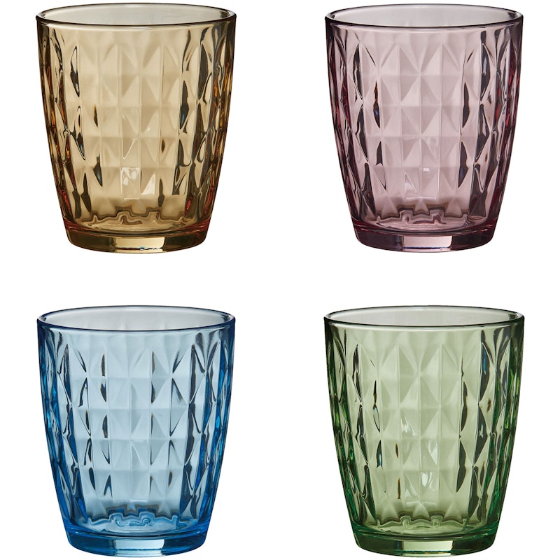 Mosaic Drinking Glasses 34 cl, 4-pack