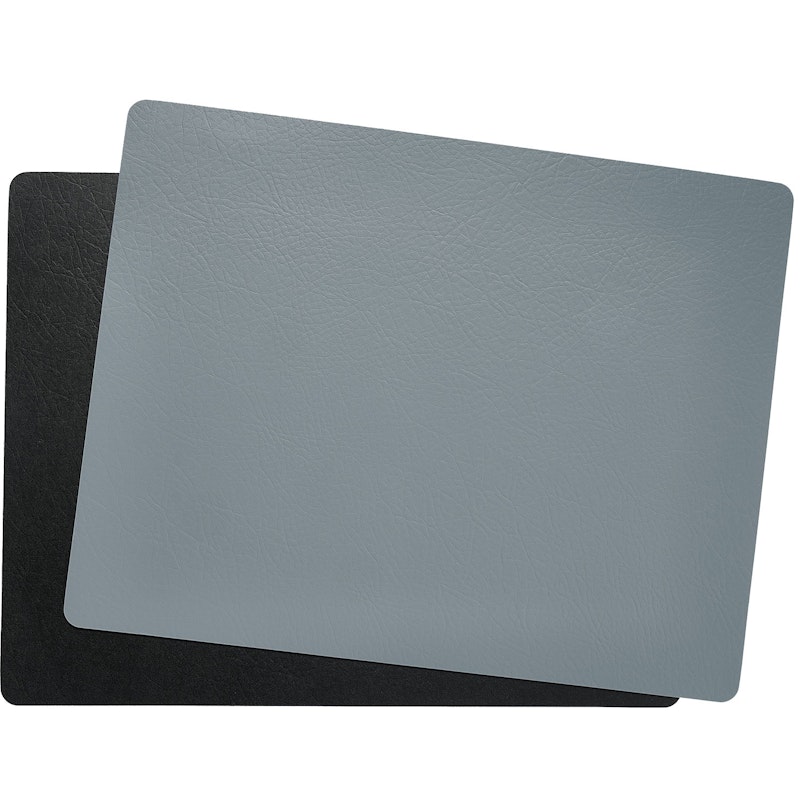 Quadro Placemat Reversible 39x35 cm, Black / Grey