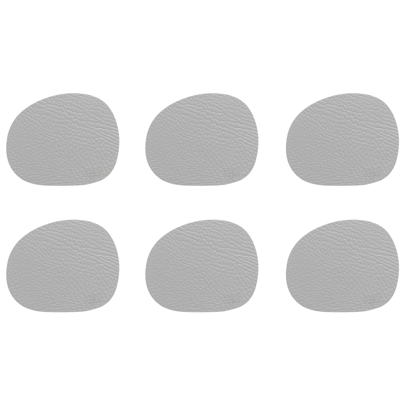 Raw Coaster 6-pack, Light Grey