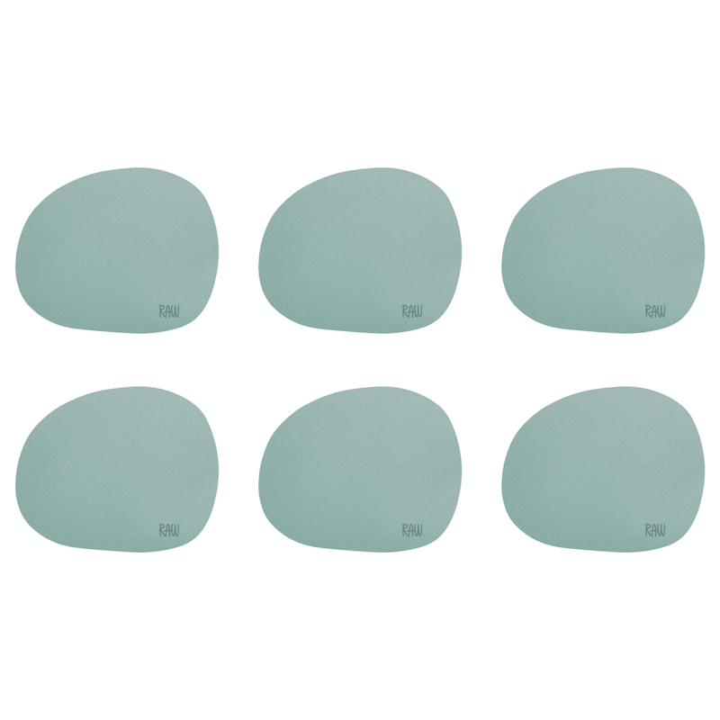 Raw Coaster Silicone 6-pack, Green