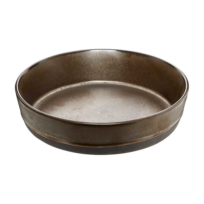 Raw Deep Plate 19,4 cm, Metallic Brown