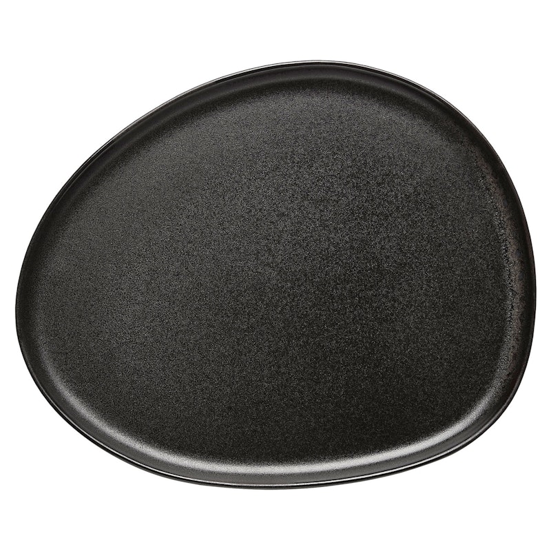 Raw Organic Plate 21x24 cm, Titanium Black