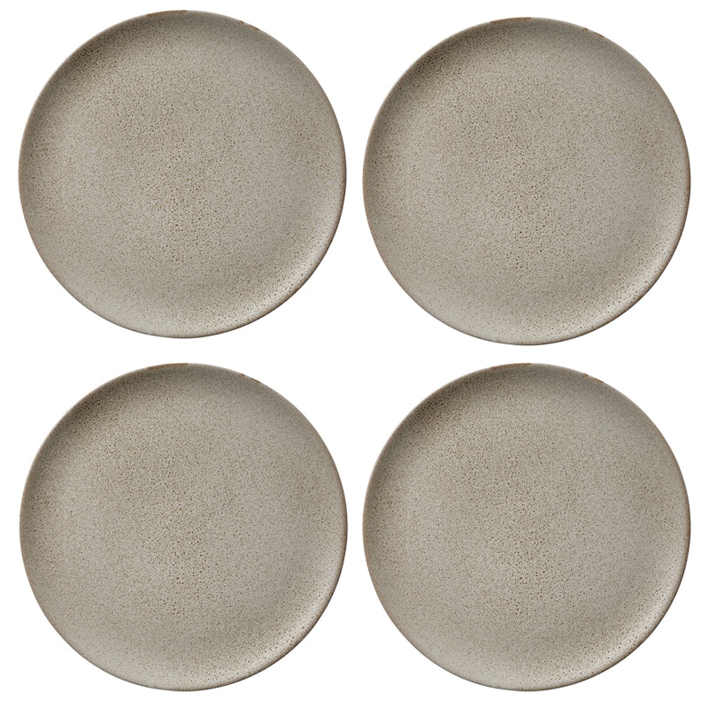 Raw Plate 23 cm 4-pack, Sandy Beige