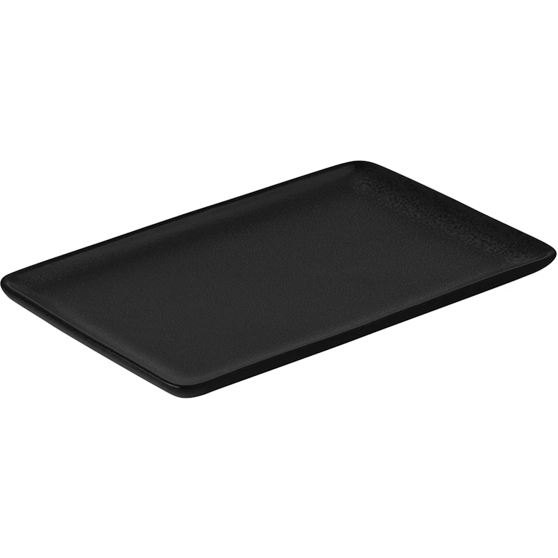 Raw Rectangular Plate 23,5x15 cm, Titanium Black | RoyalDesign