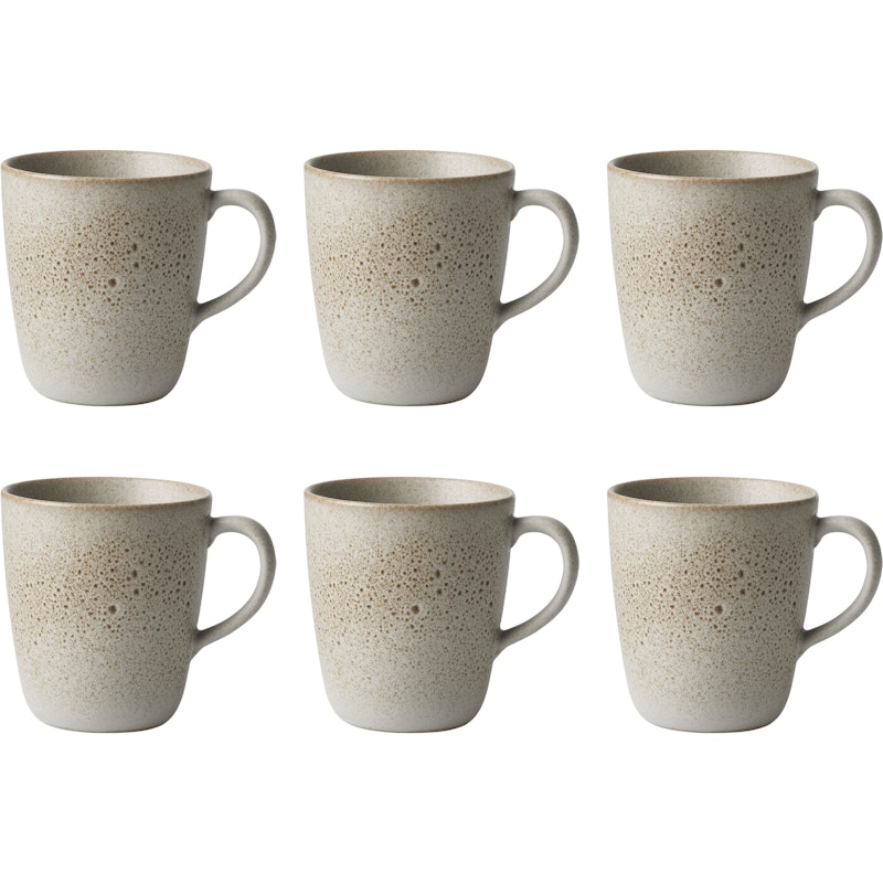 RAW Mug With Handle 35 cl 6-pack, Sandy Beige