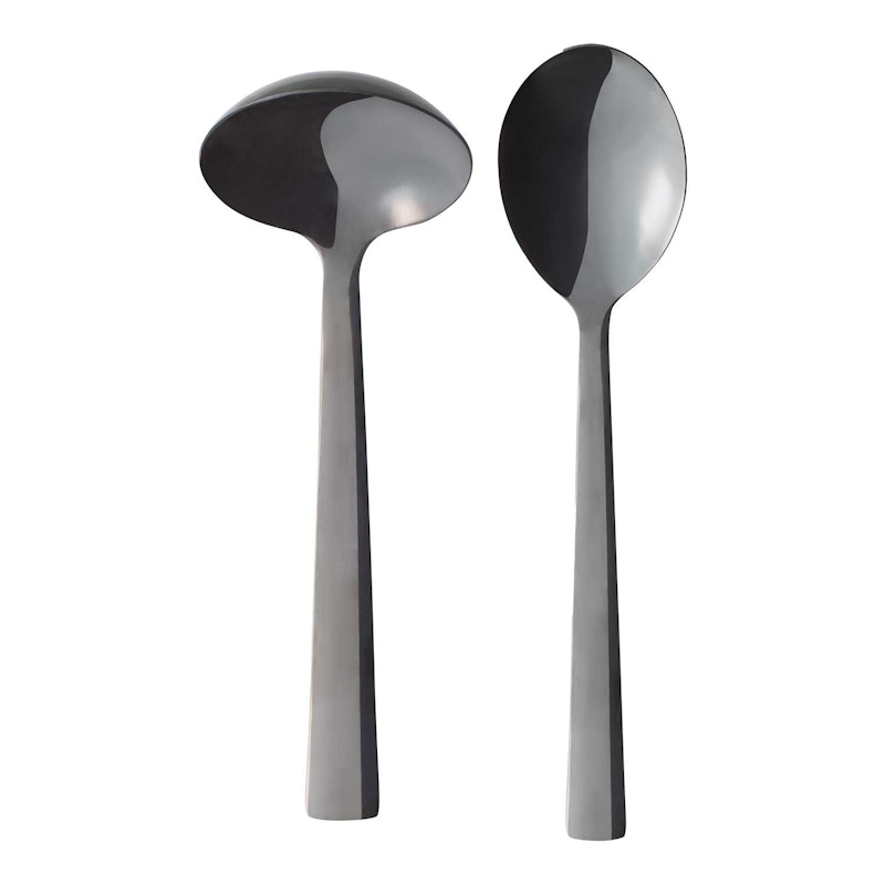 Raw Sauce Ladle & Serving Spoon, Black