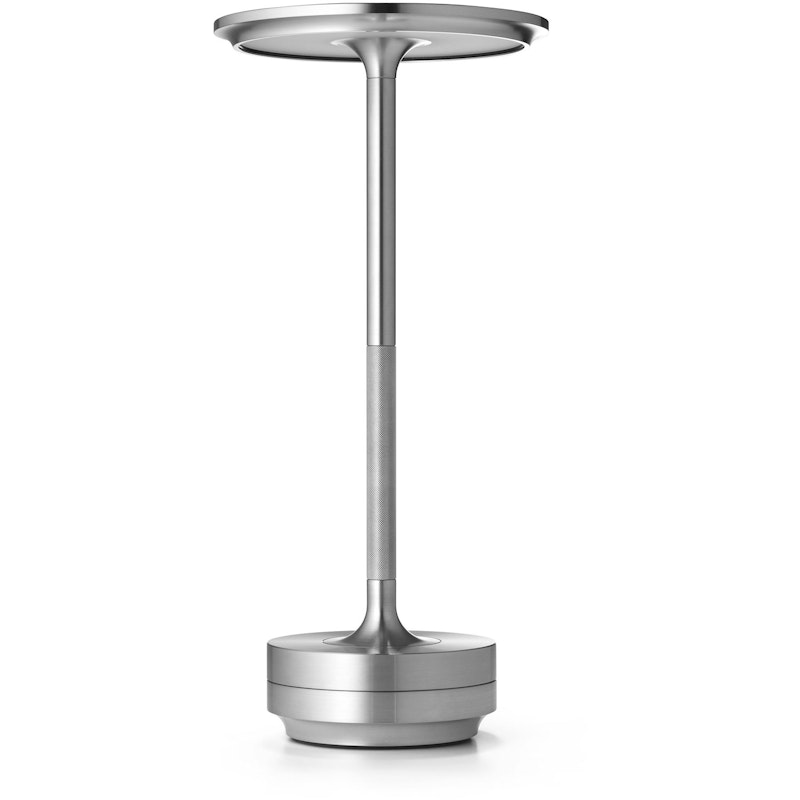Turn Table Lamp Portable, Stainless Steel