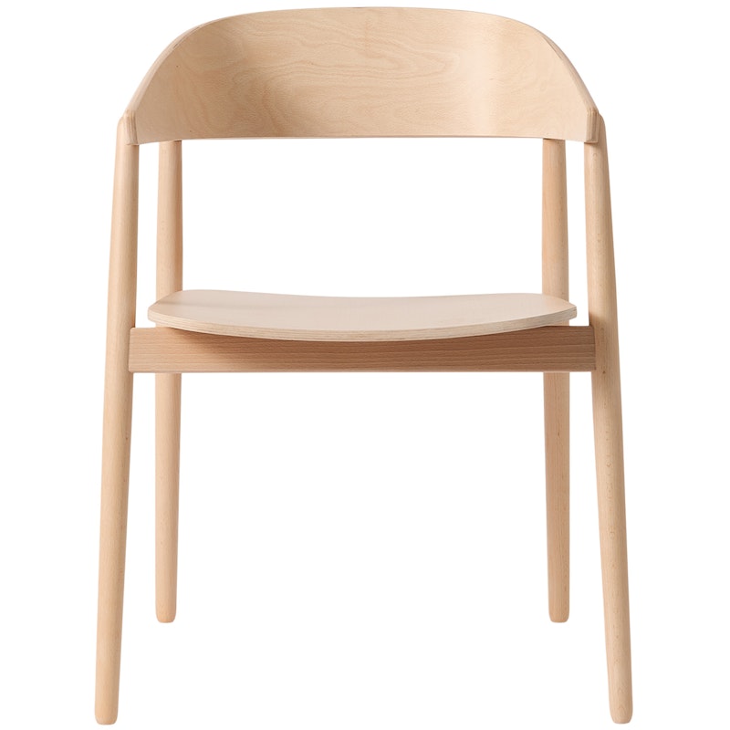 AC2 Armchair, White pigmented Beech