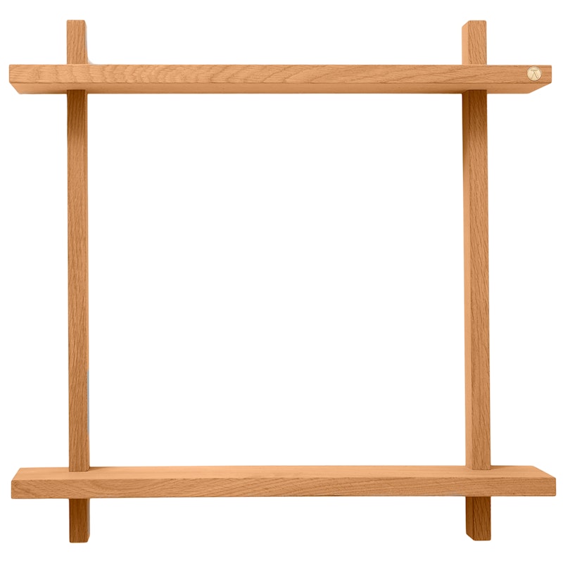 Treat Wall Shelf Double 60x60 cm, Oiled Oak