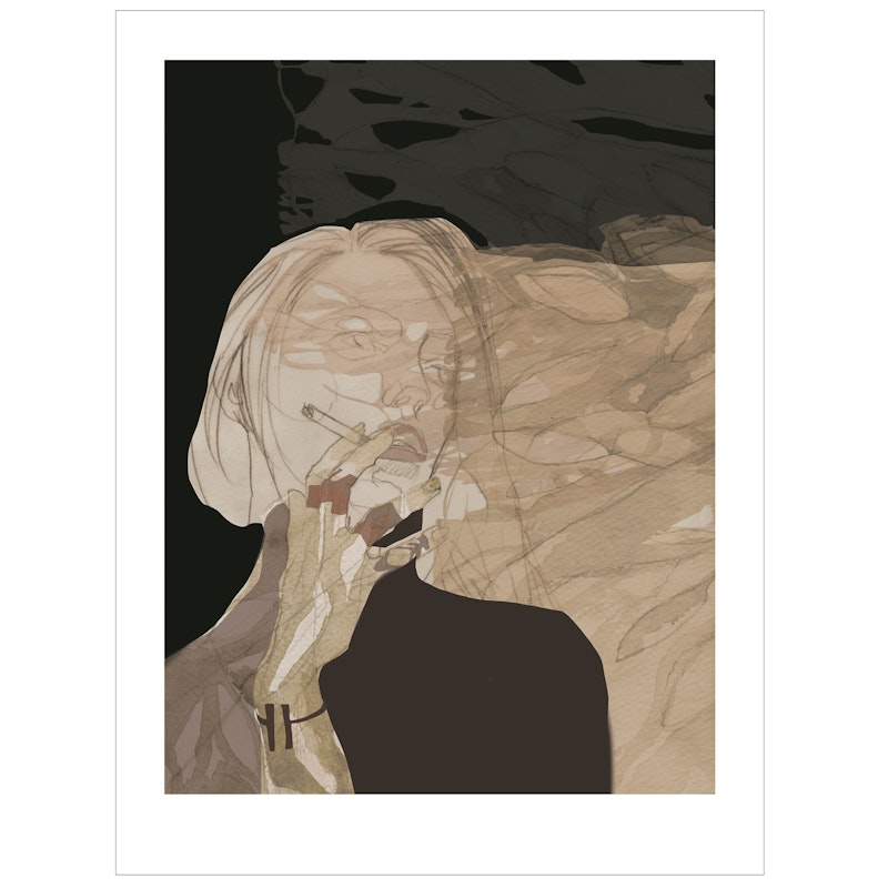 Smoke Screen Art Print Signed, 50x70 cm