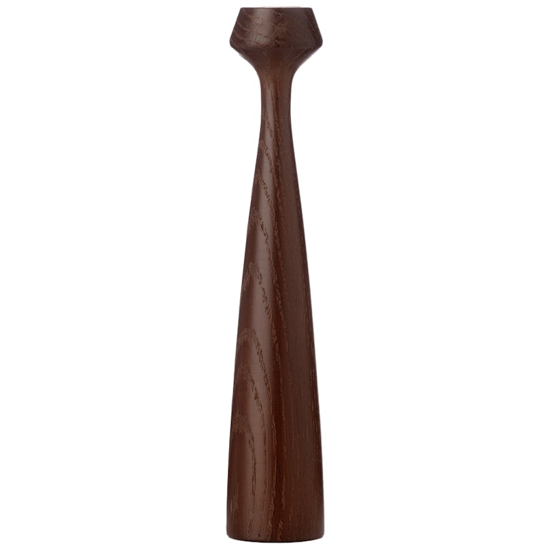 Lily Candle Holder, Smoked Oak