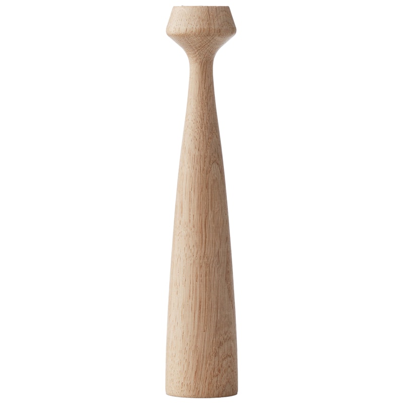 Lily Candle Holder, Oak