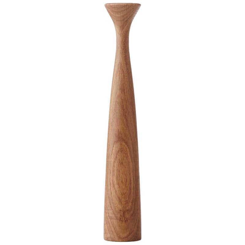 Rose Candle Holder, Oiled Oak
