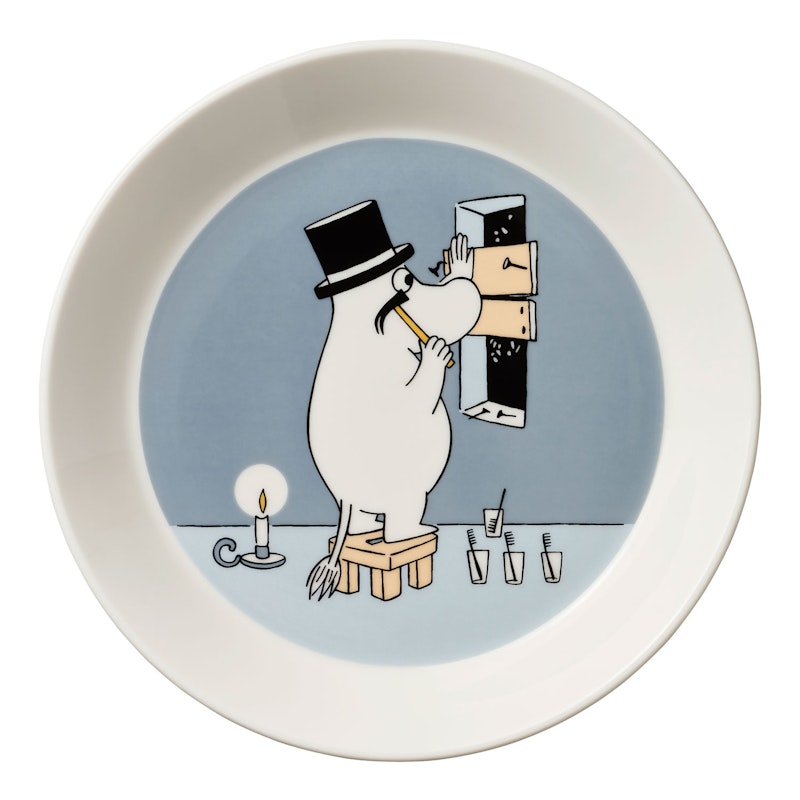 Moomin Bowl 19 cm, Moominpappa Grey