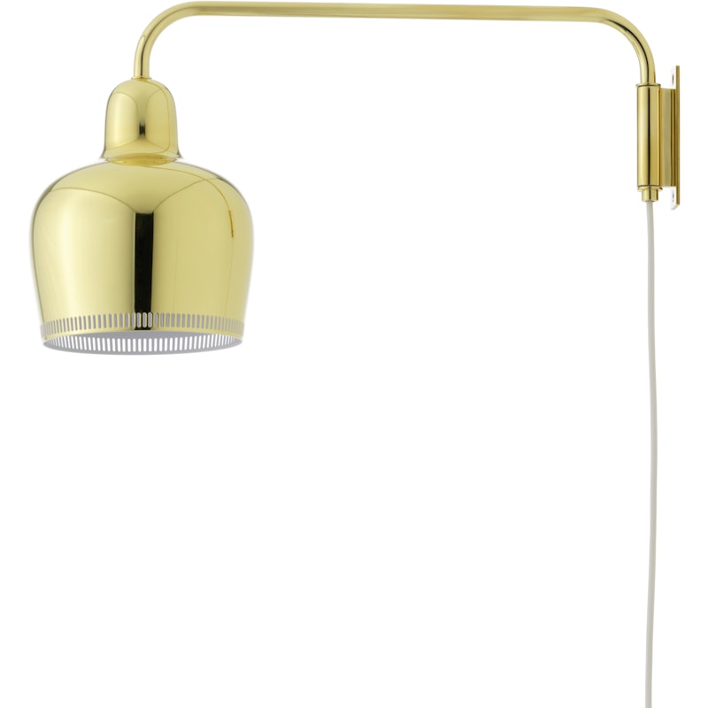 A330S Golden Bell Wall Lamp Brass / White