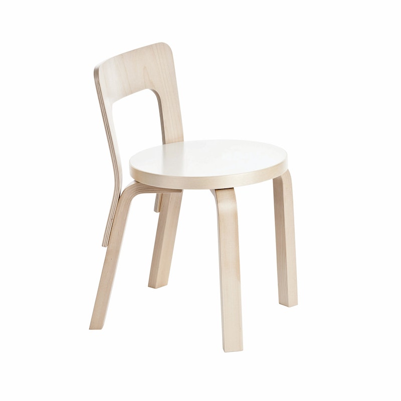 N65 Children'S Chair, White Laminate