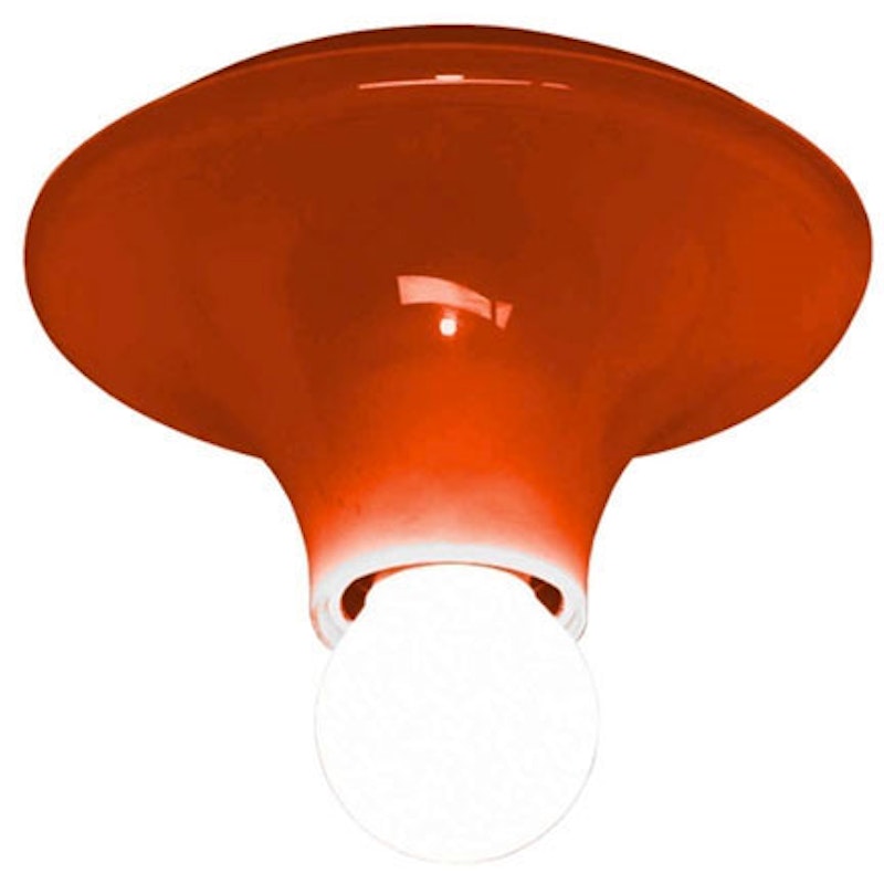 Teti Wall/Ceiling Lamp, Transparent Orange