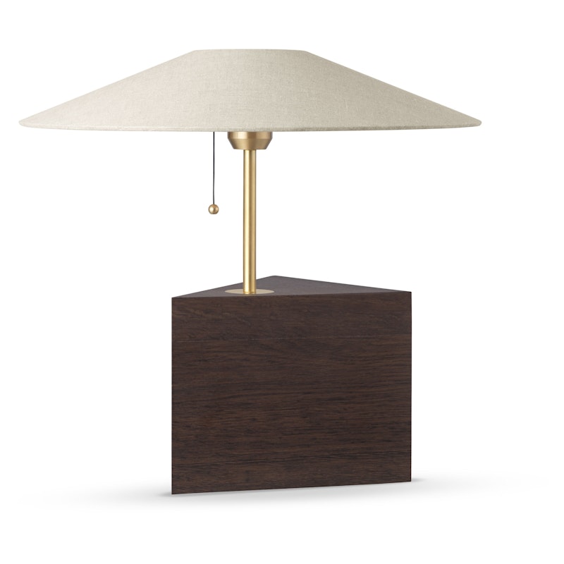 Triggy Table Lamp, Smoked Oak