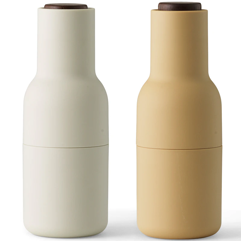 Bottle Grinder Spice Mill 2-pack, Barley/Walnut