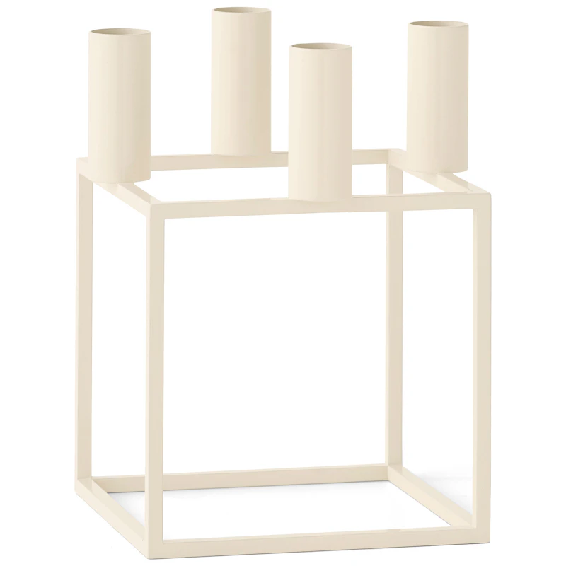 Kubus 4 Candle Holder, Ivory