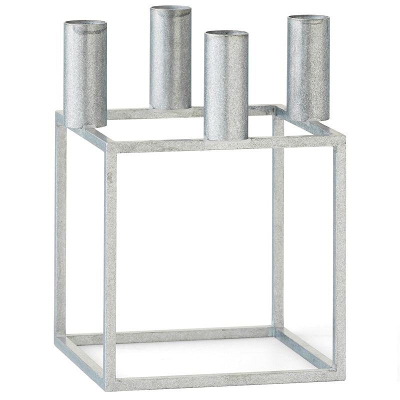 Kubus 4 Candle Holder, Zinc