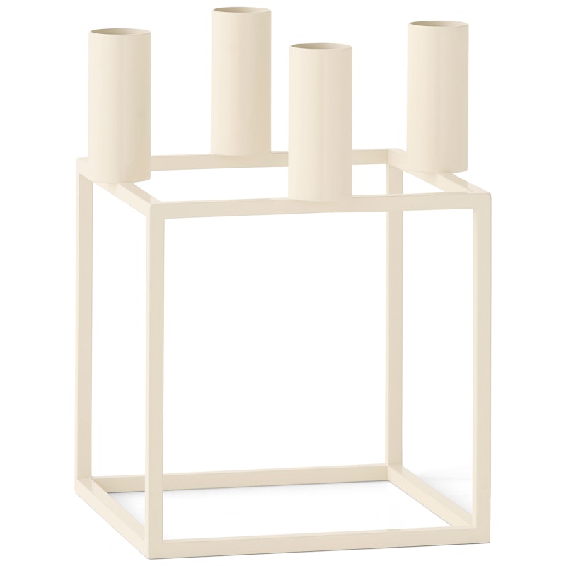 Kubus 4 Candle Holder, Ivory