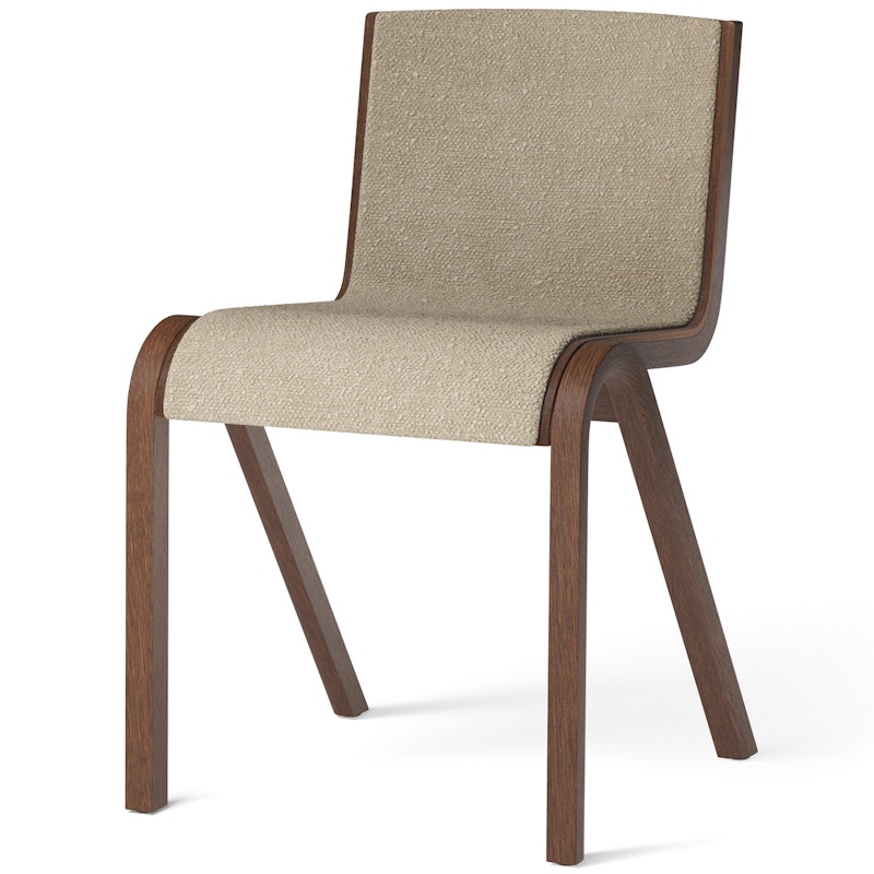 Ready Chair, Upholstered Front, Dark Stained Oak / Bouclé 02