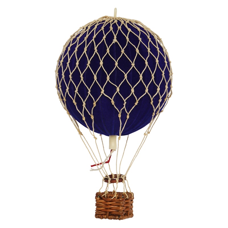 Floating The Skies Air Balloon Velvet Ø8.5 cm, Blue