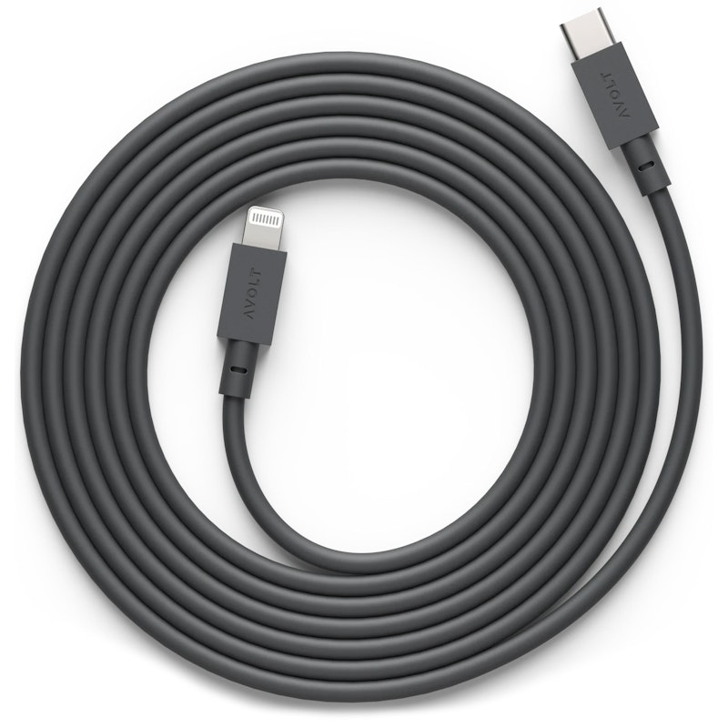 Cable 1 USB C to Lightning Charging Cable , 2m, Stockholm Black