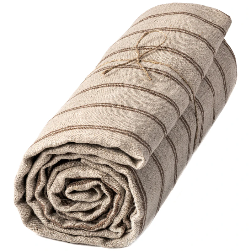 Linåker Table Cloth 138x250 cm, Brown from Axlings | RoyalDesign
