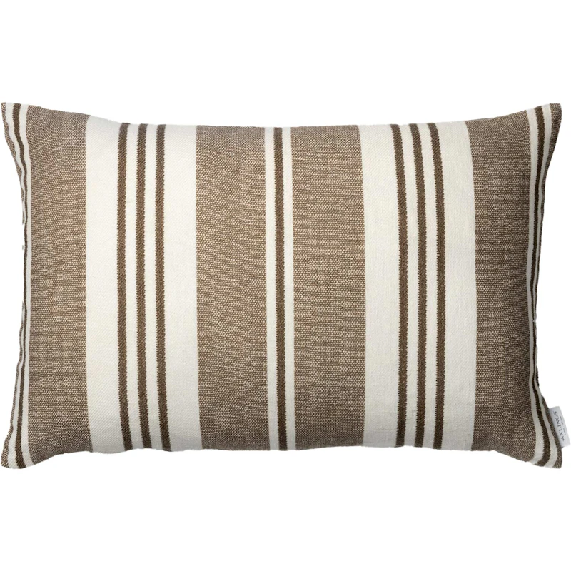 Vändteg Cushion Cover 40x60 cm, Brown/Off-white