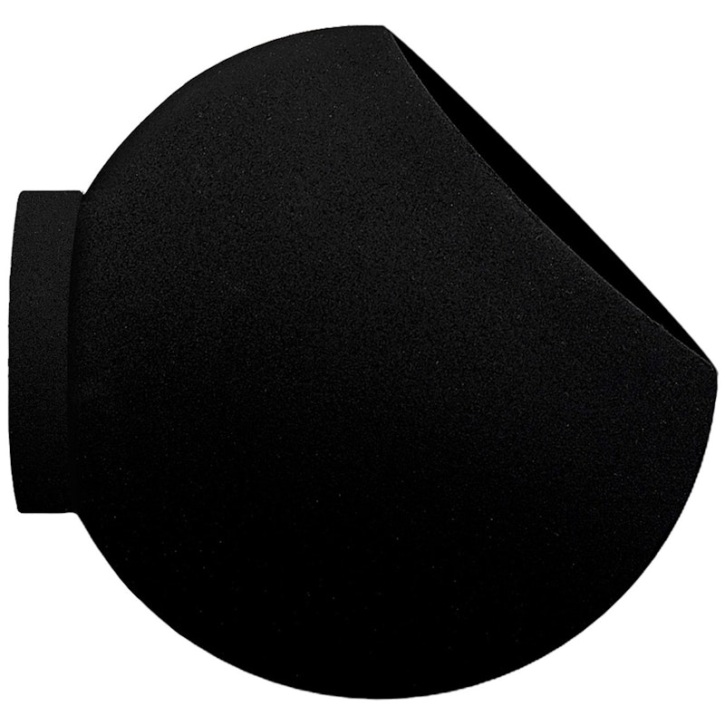 Globe Wall Pot Ø17 cm, Black