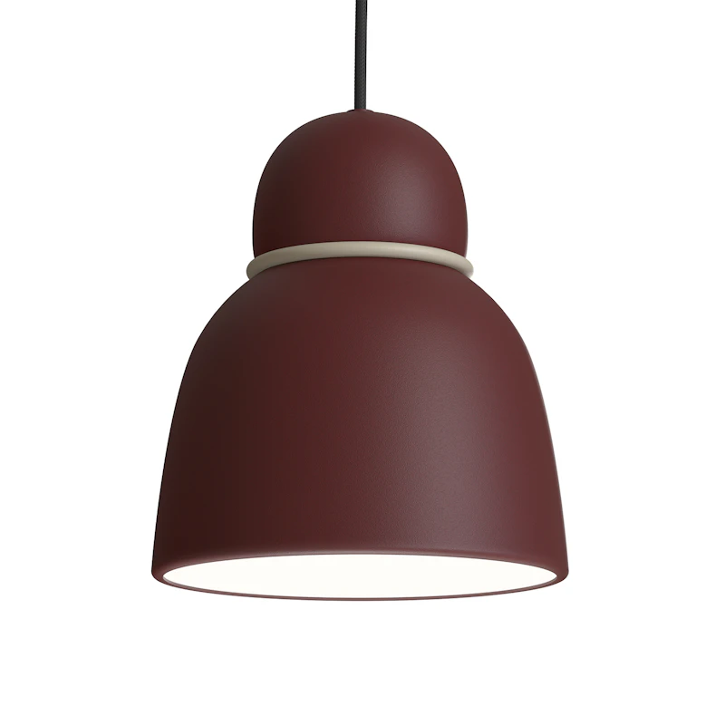 Bird Pendant Ø17 cm, Dark Red / Sand