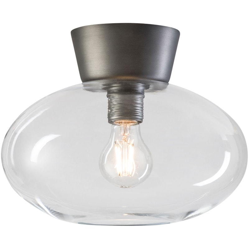 Bullo Flush Ceiling Light 270 mm, Grey