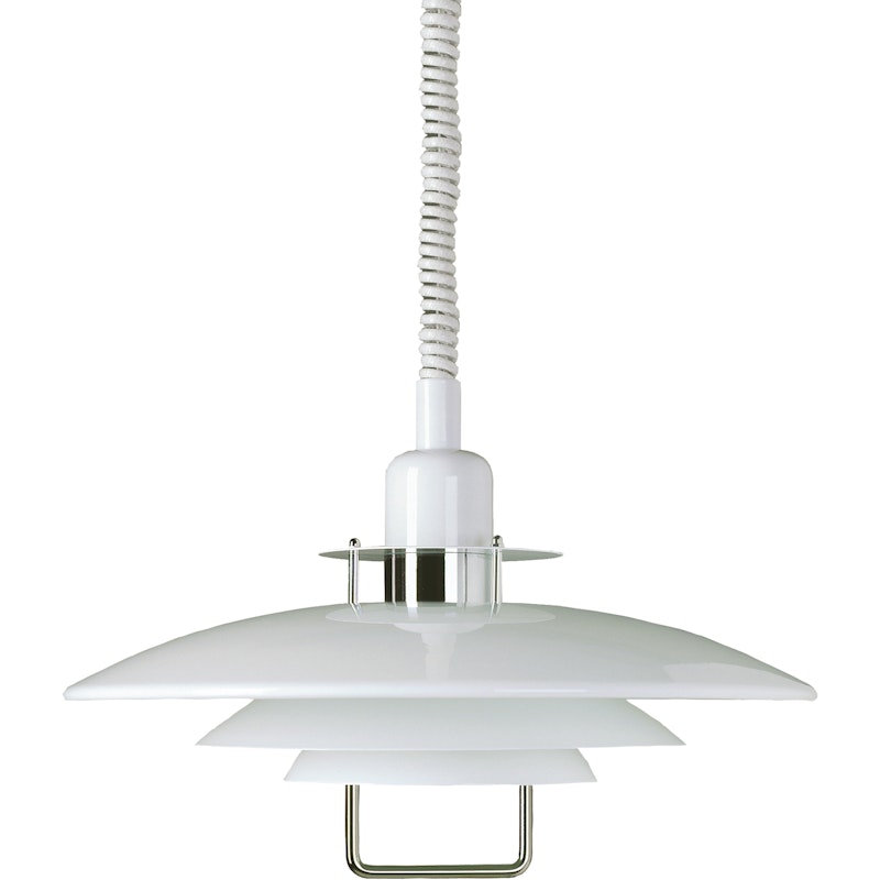 Primus ll Pendant 43 cm, White / Chrome