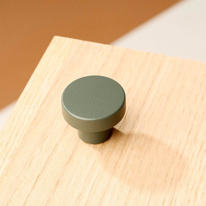 Circular Knob, Ash Green