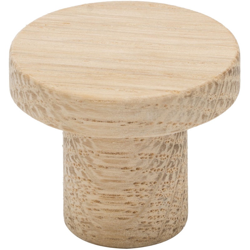 Circum Knob 33 mm, Untreated Oak