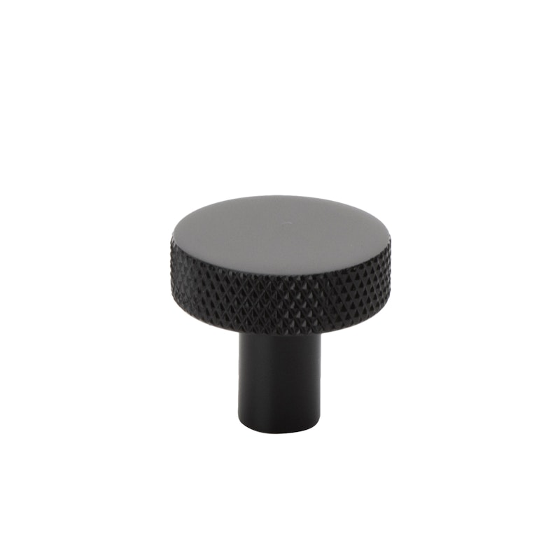 Flat Knob 26, Matt Black