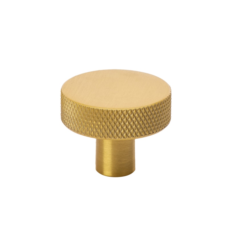 Flat Knob 32, Brass