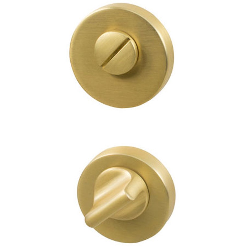 WC Lock Euro Standard, Brushed Brass