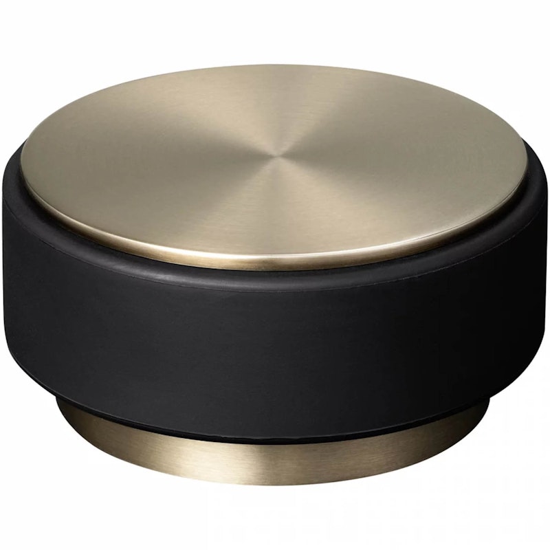 Stop Door Stop, Black / Brass