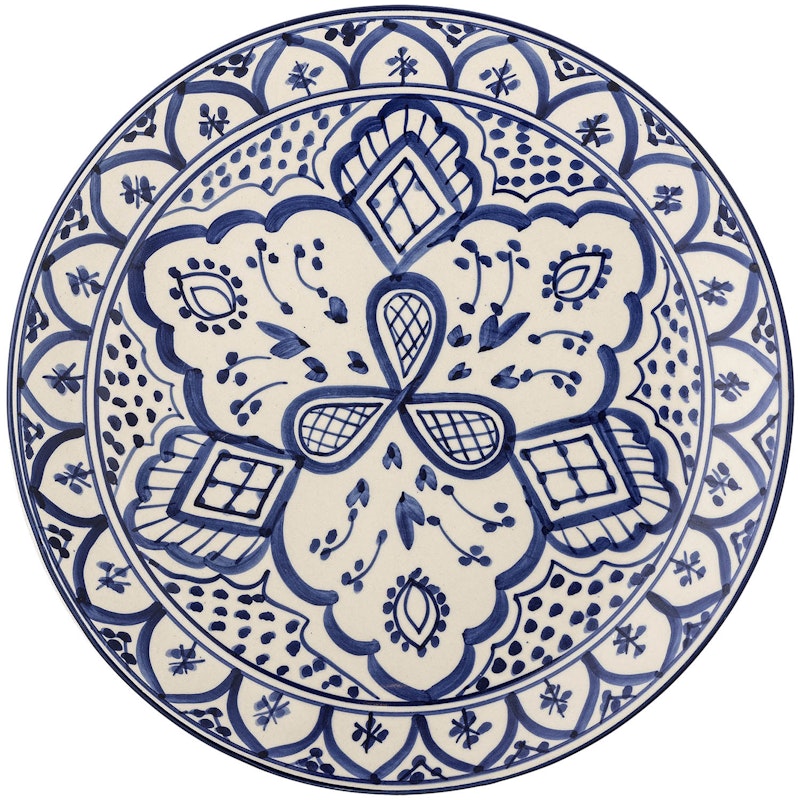 Karlie Plate Stoneware Ø27.5 cm, Blue