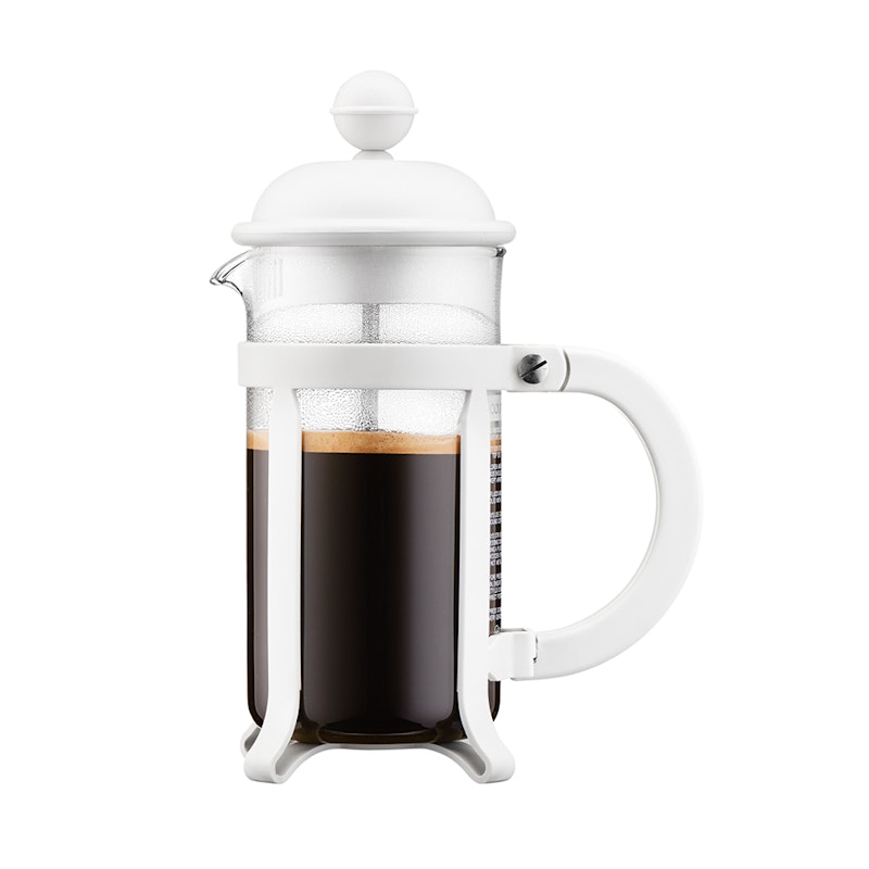 Java Coffee Press 3 Cups, White