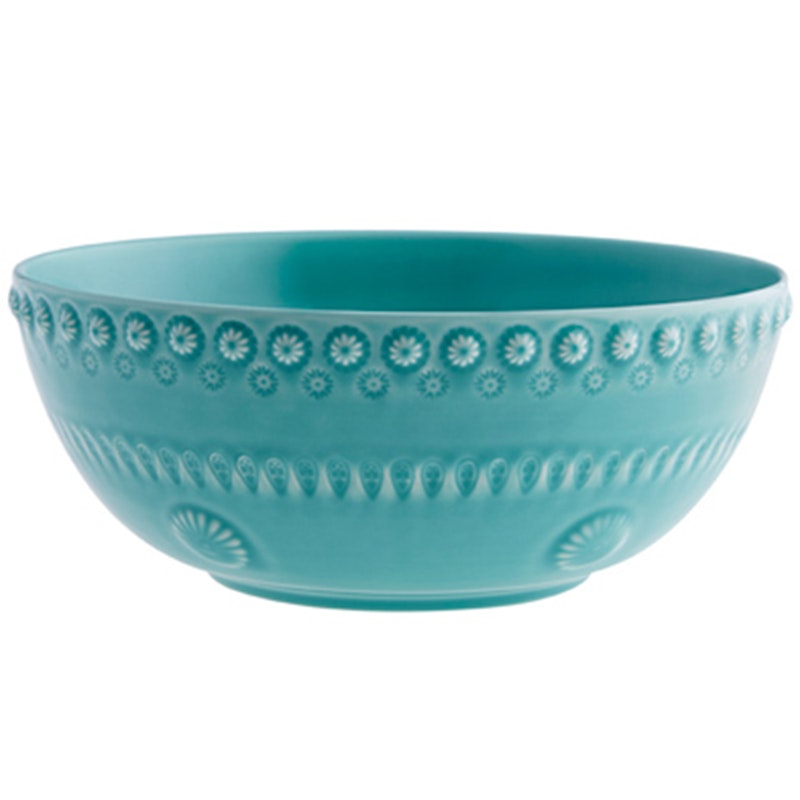 Fantasy Salad Bowl Ø23 cm, Turquoise