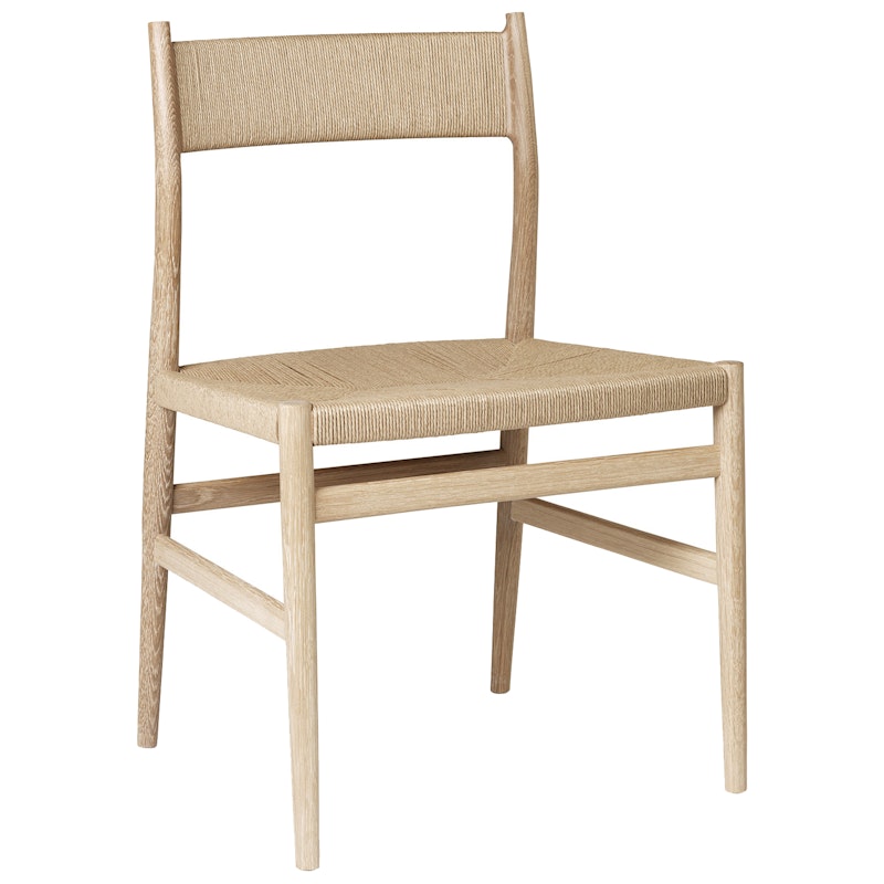 Arv Chair With Woven Seat / Back, White Pigmented Oak