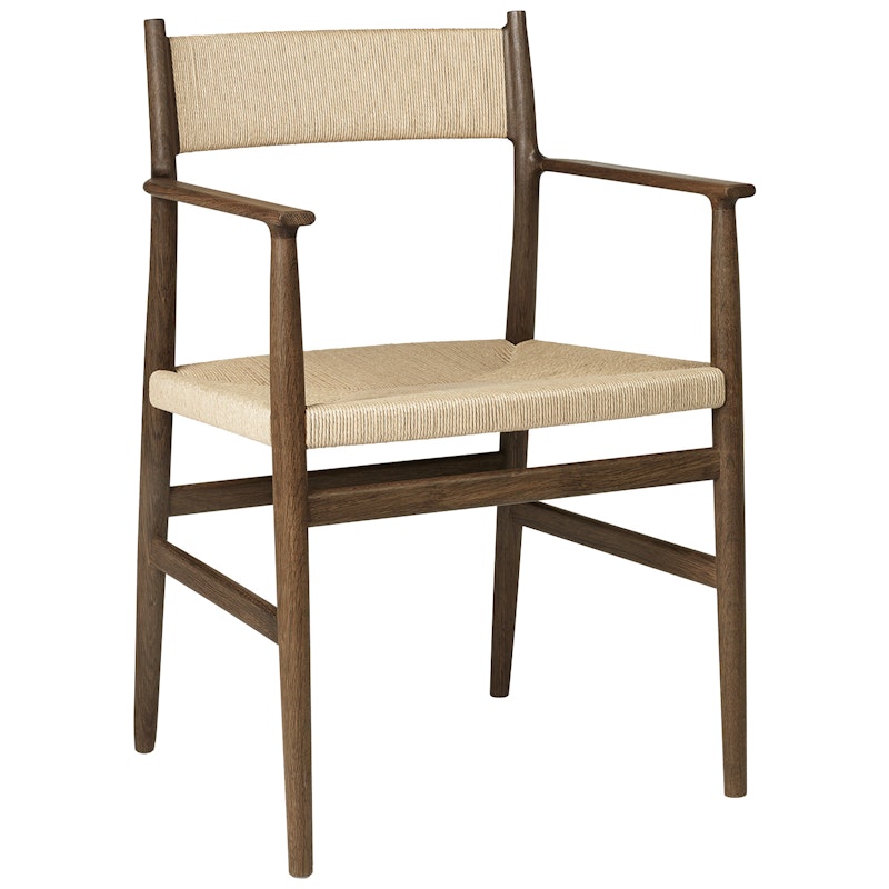 Arv Armchair With Woven Seat / Back, Fumed Oak