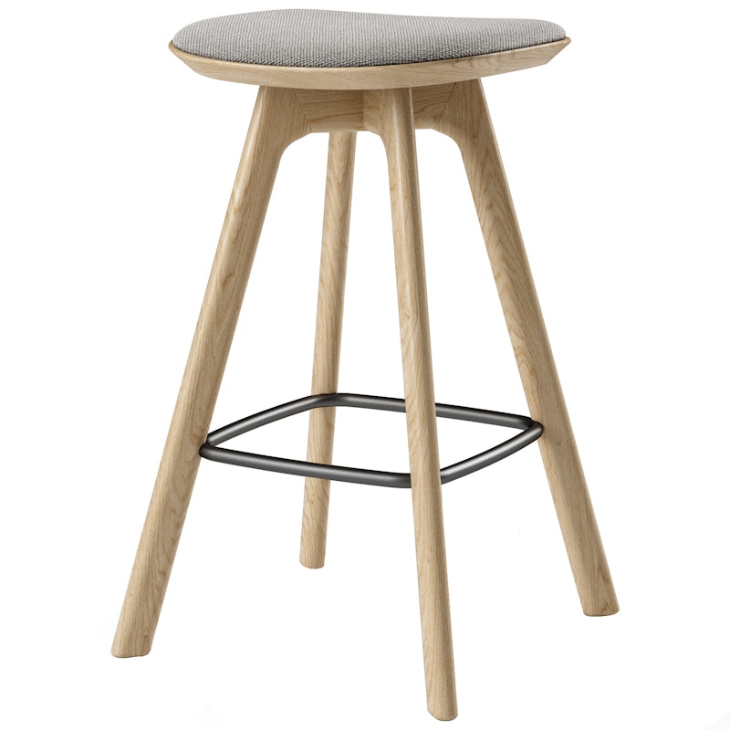 Pauline Bar Stool 65 cm, Oiled Oak / Hallingdal Grey