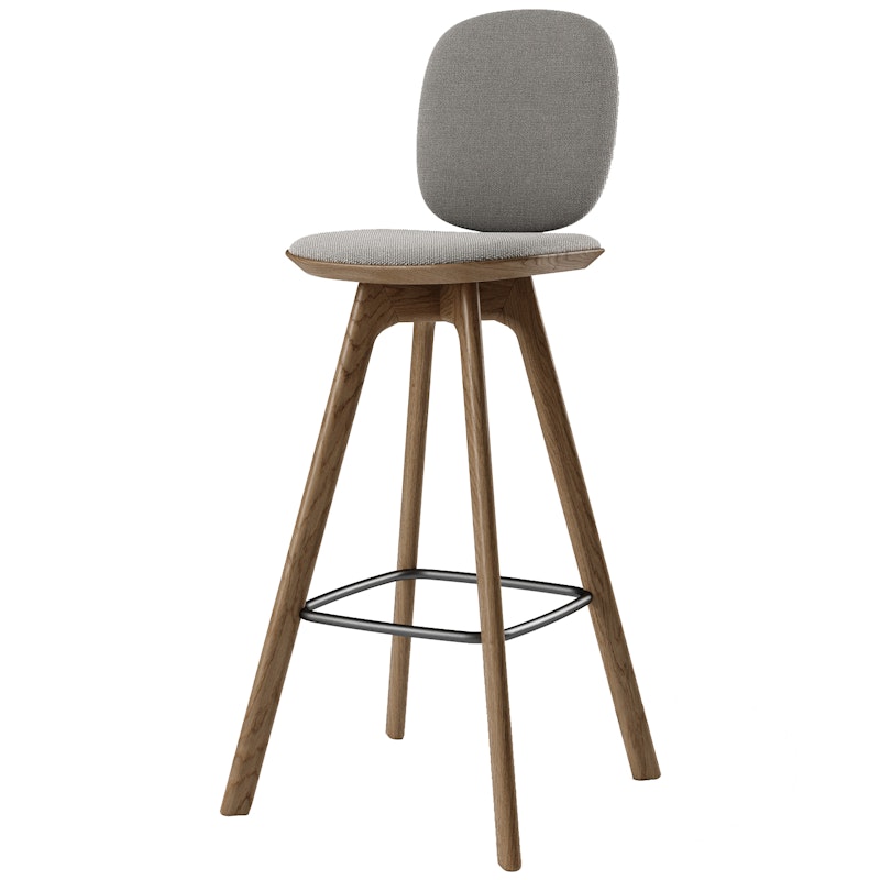 Pauline Comfort Bar Chair 75 cm, Fumed Oak / Hallingdal Grey