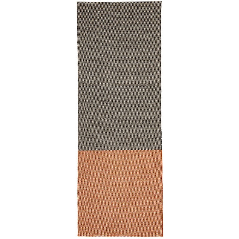 Moor Rug 70x250 cm, Black / Terracotta